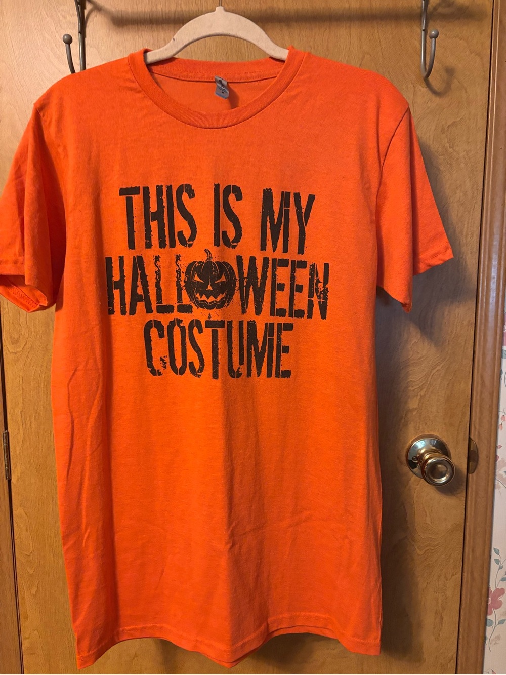 Orange Short-Sleeve Halloween Graphic Tee - 'This Is My Halloween Costume'